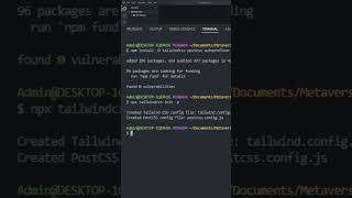Create a tailwind css React Project in 1 Minute with Vite! #tailwind #react #javascript #web