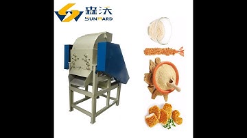 Jinan Sunward Full automatic 100-150 kg/h breadcrumbs production line panko bread crumbs extruded