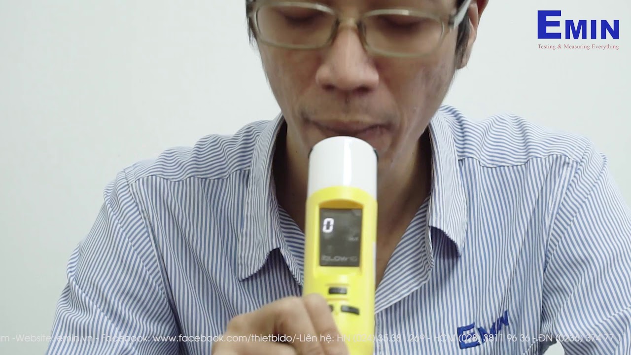 EMIN test thử máy đo nồng độ cồn Sentech Iblow 10 - YouTube