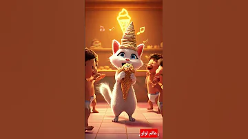 بوظة كنافة سحلب ايس كريم توتة نعنع كرزة مشمش ايس كريممع القطة لولو Shorts عالم لولو 