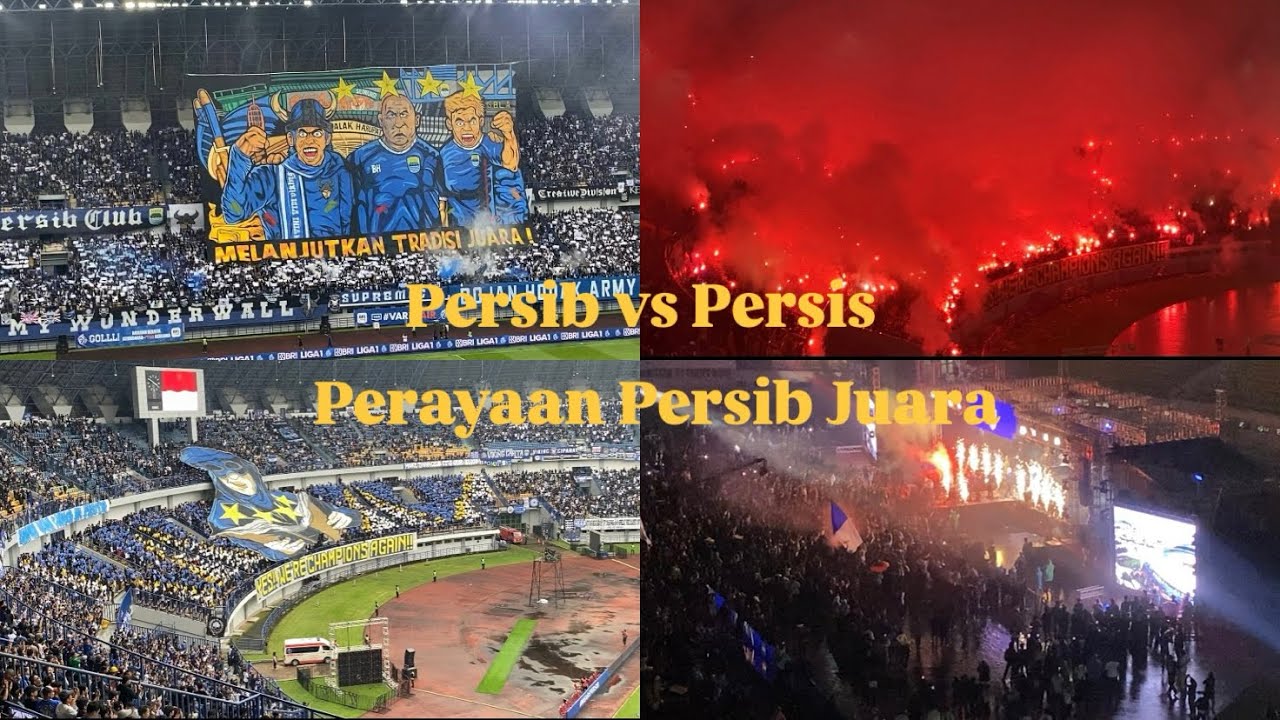 Persib vs Persis Perayaan Persib Juara