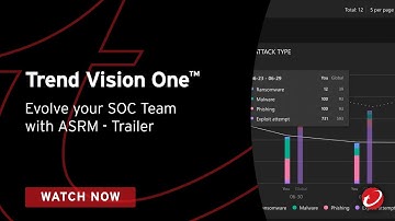 Trend Vision One™: Evolve your SOC Team with ASRM (Trailer) (ASRM)