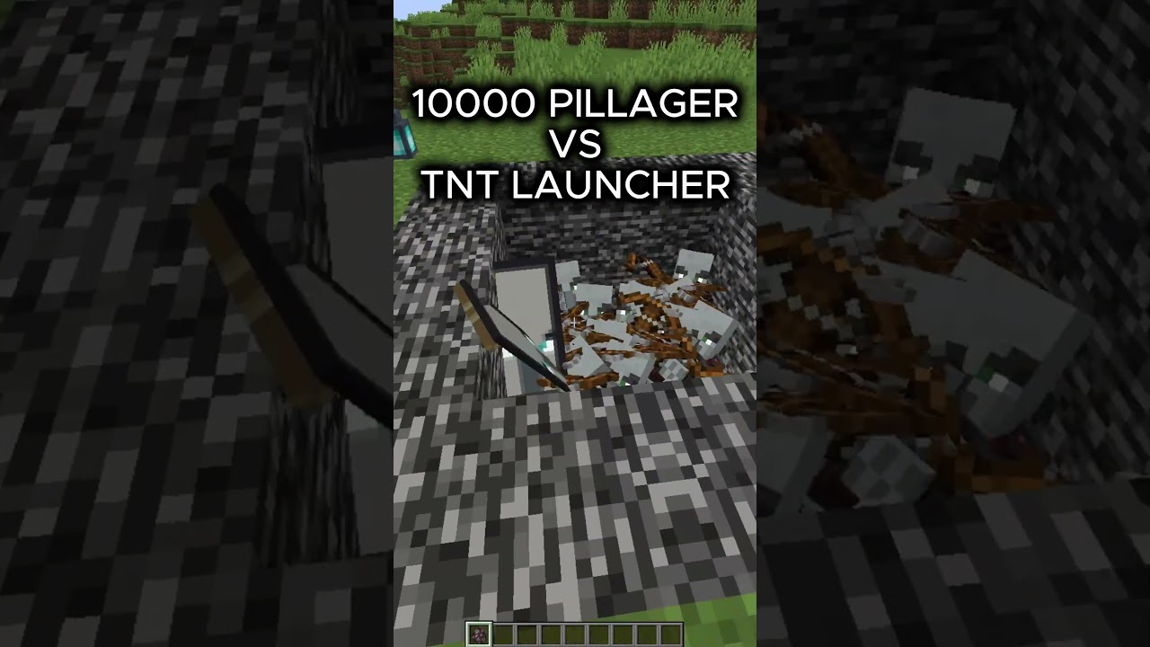 10000 PILLAGER VS TNT LAUNCHER