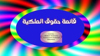 بزنس الصف الثالث الثانوي التجاري قائمة حقوق الملكية(قائمة التوزيع) أ/همت مصطفي