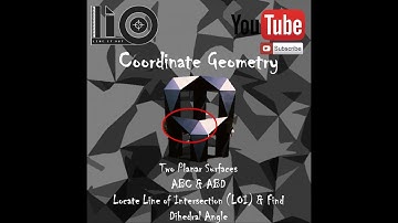 DCG Coordinate Geometry: Finding the Dihedral Angle Between Two Planar Surfaces