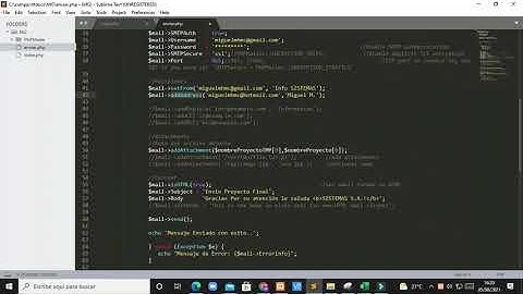 Utilizar PHPmailer con Xampp para el envío de Correo