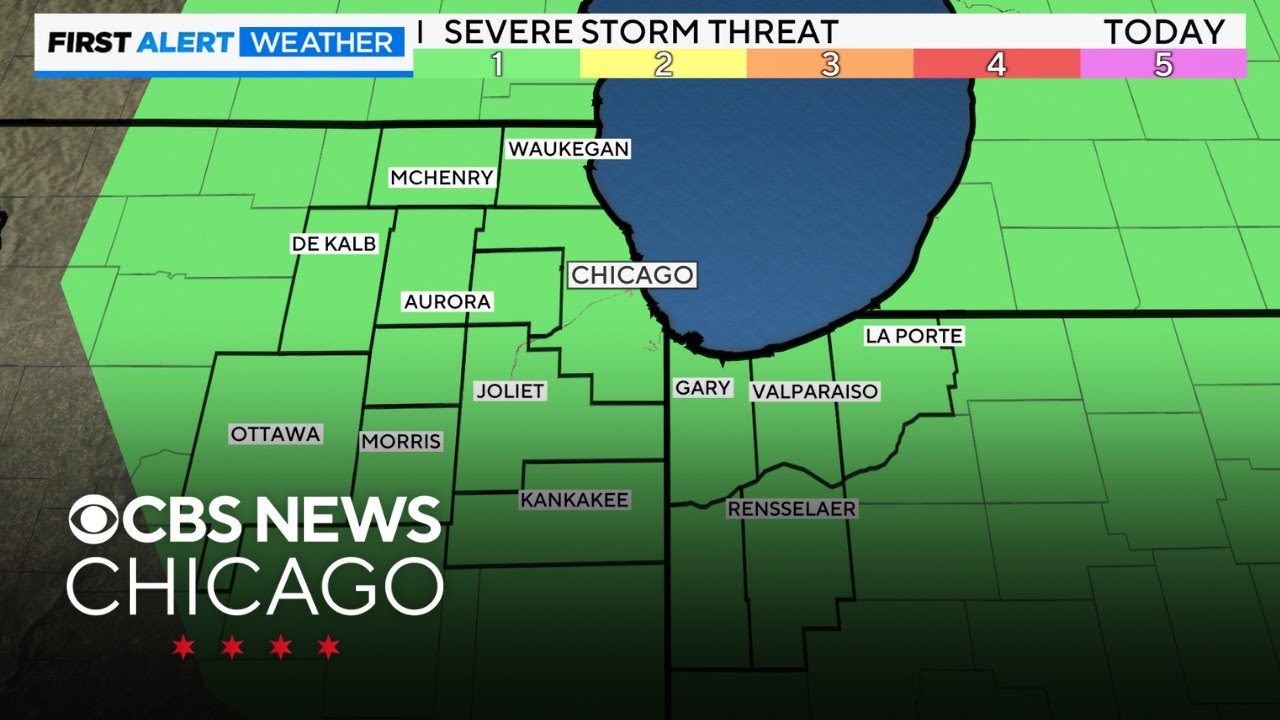 Storms in the Chicago area Friday afternoon - YouTube
