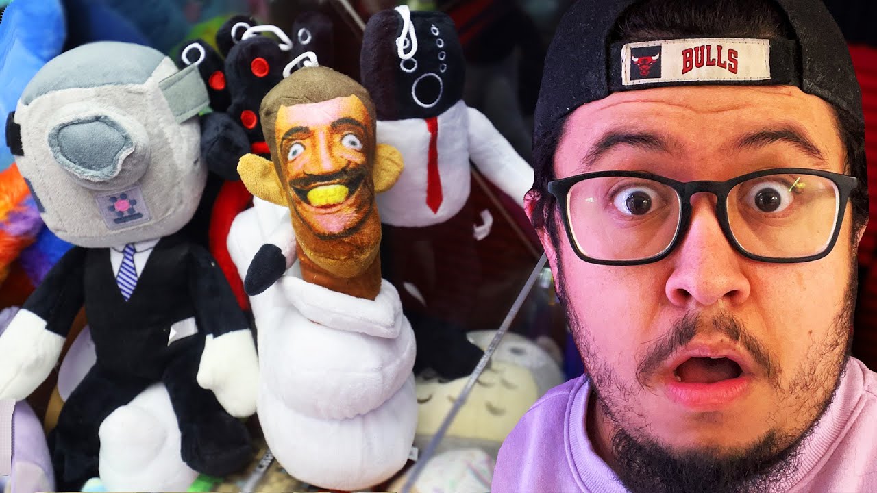 SKIBIDI TOILET Plush FOUND Inside Claw Machine