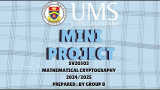 MINI PROJECT - MATHEMATICAL CRYPTOGRAPHY ( SV20503 ) screenshot 5