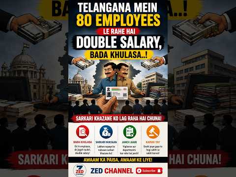Telangana Mein 80 Employees Le Rahe Hai Double Salary, Bada Khulasa..! @zedtvchannell