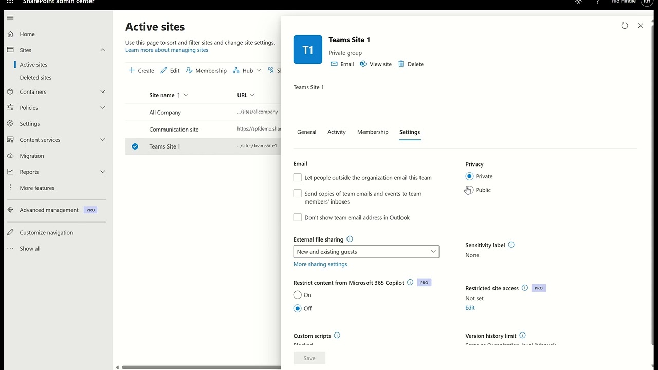 Restricted Content Discovery - Microsoft 365 Copilot