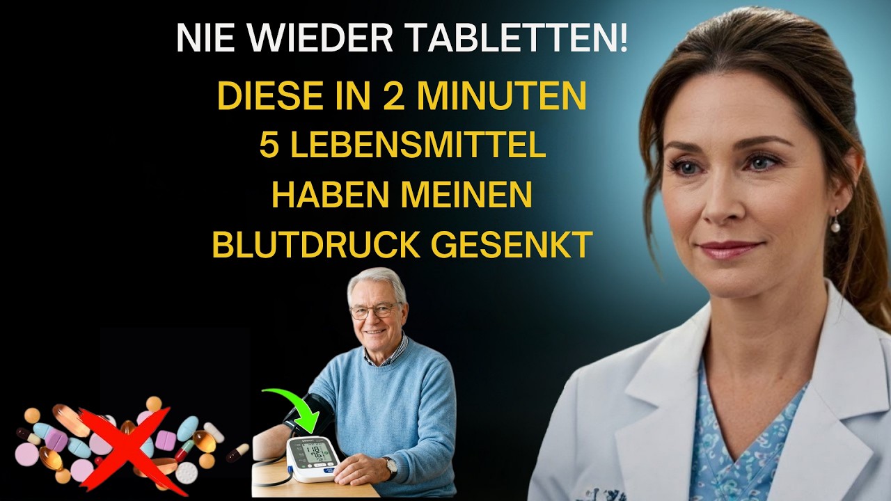 5 einfache Wege, wie Senioren mit Lebensmitteln den Blutdruck senken Arzt erklärt
