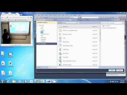 PRG 310 - Visual Studio 2010 - Add a Web Form