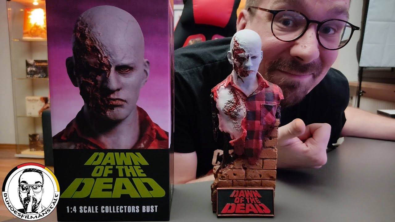 AIRPORT ZOMBIE | DAWN OF THE DEAD 1:4 COLLECTORS BUST Trick or Treat Studios | Unboxing