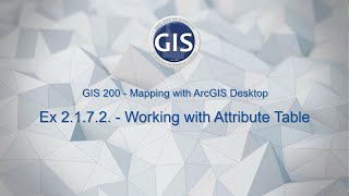 Exercise 2.1.7.2 – Working with the Attribute Table