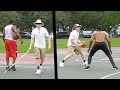 Blind Old Grandpa Plays Basketball At The Park!