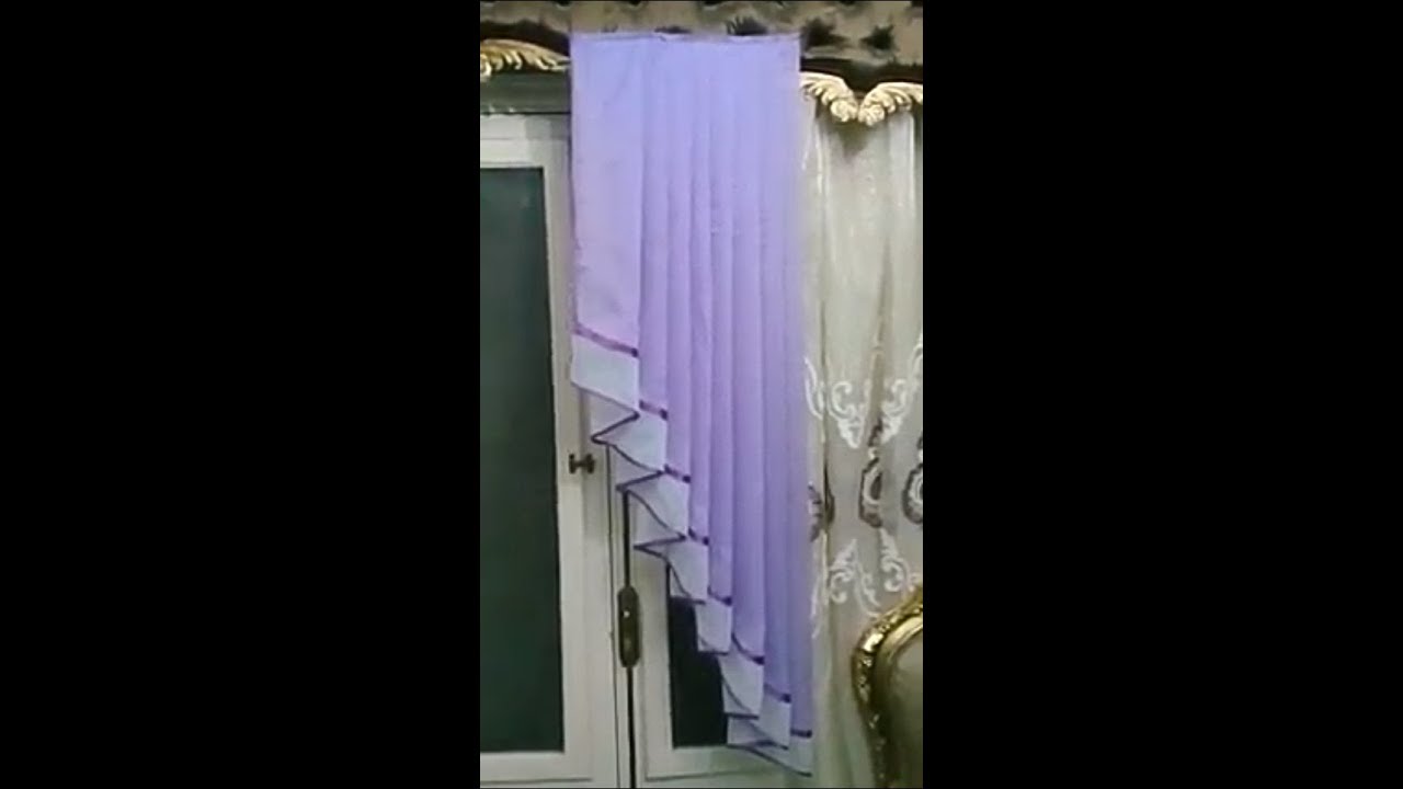 طريقة حساب القماش لاى مقاس لمنديل الستارة