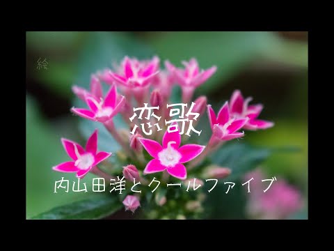 「恋歌」内山田洋とクールファイブ　手打ち歌詞付き　アルトサックスで　島本光弘　絵夢島/PIXTA