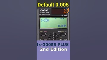 Set defaul 0.005 Casio FX-300ES Plus 2nd FX-300ESPLS2 #education #equaser #equasercalculator