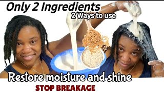 Make this Deep conditioner on your wash Day to stop breakage/Flaxseeds and Rice for fast hair growth