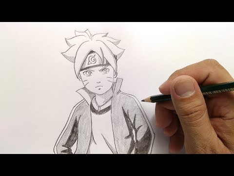 Gambar Boruto Pensil Keren