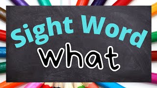 What Sight Word - Remote Learning - Kindergarten Resimi