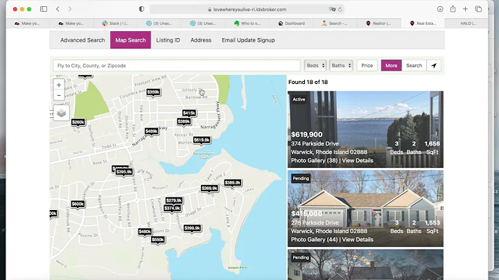 Lovewhereyoulive IDX Broker for WIX website