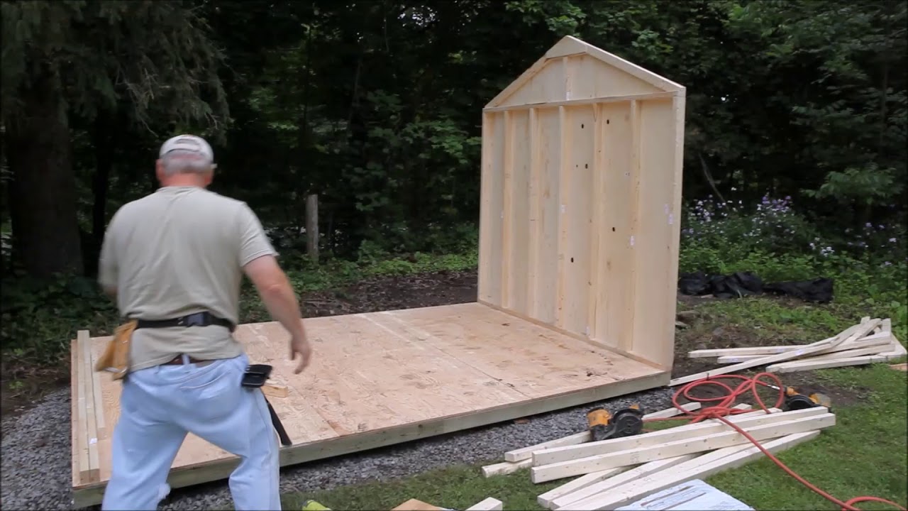8x12 Hampton Shed Assembly - YouTube
