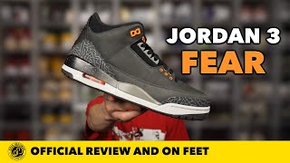 The Air Jordan 3 'Fear' Returns But It's Missing One Thing. Review and On Feet!