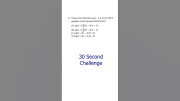 SAT Prep Advanced Math 5-3 Advanced Algebraic Methods Q17 #satexam #maths #satmath #satprep