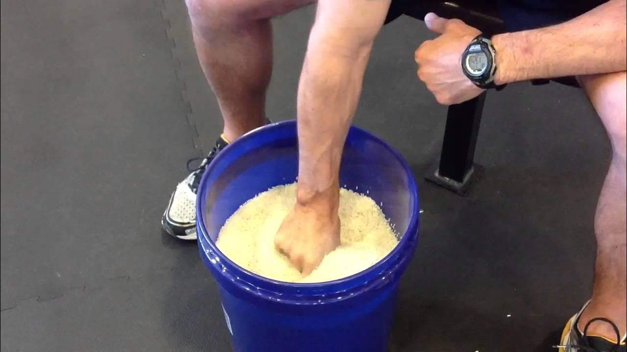 Rice Bucket Exercises for Baseball YouTube