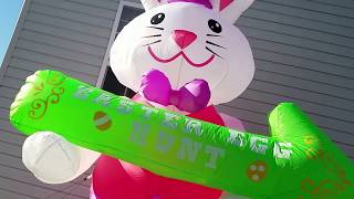 Celebrity My New Gemmy 12ft Airblown inflatable Gentlemen Easter bunny Wealth