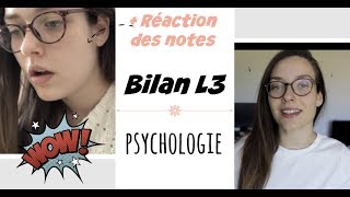❖ BILAN L3 PSYCHO 🧠 + REACTION NOTES 😱