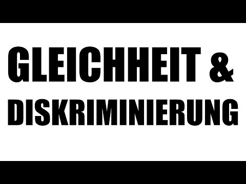 Gleichheitssatz & Diskriminierung: Artikel 3 GG - Grundrechte 3.12