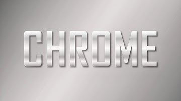 Illustrator Tutorial - Chrome Text Effect