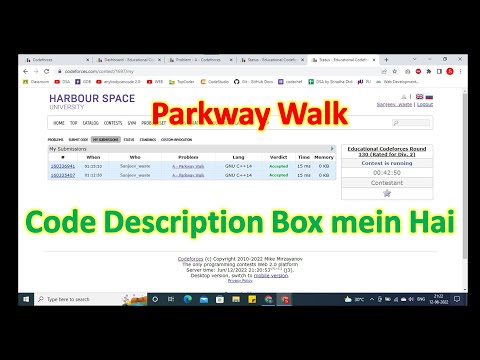 Parkway Walk || Codeforces || Solution Explained