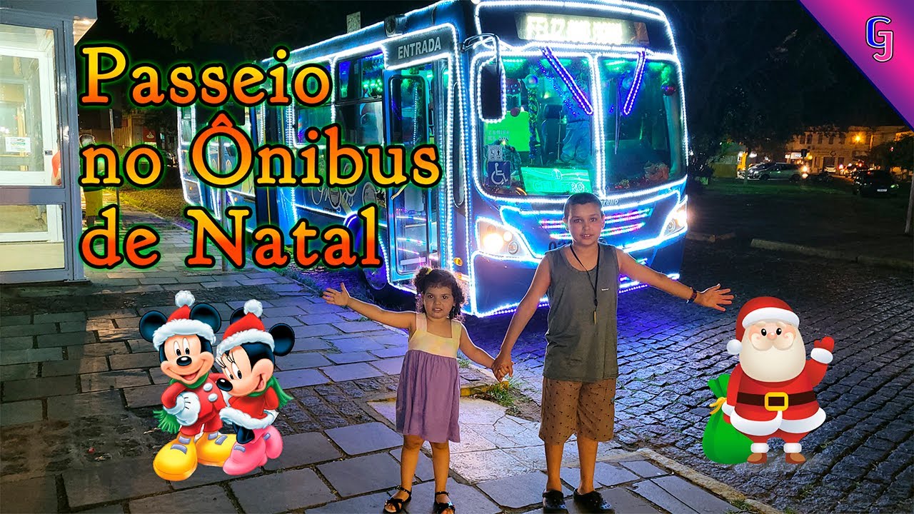 Passeio no Ônibus de Natal 🚌🎅