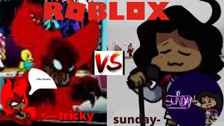 How to get SUNDAY & HELL CLOWN TRICKY BADGES + MORPHS IN FRIDAY NIGHT FUNKYN’ RP [ROBLOX]