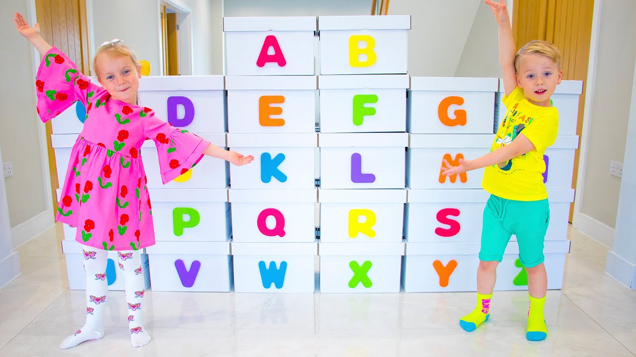 Learn The Alphabet English Alphabet ABC for Kids with Gaby and Alex YouTube