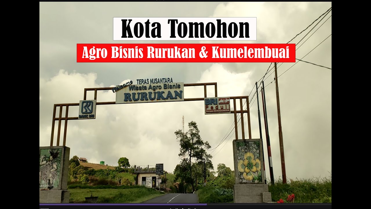 Kawasan Agro Bisnis Rurukan & Kumelembuai, suasana Pusat Kota Tomohon, nasi brenebon Hok Lae