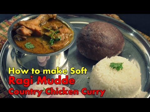 Cooking Ragi Sangati Recipe With Natu Kodi Curry Country Chicken || Crazy foods ||