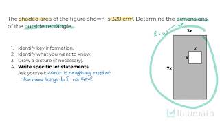 Linear Equations Word Problems - Geometry Problems (2 Examples) | Linear Equations | Lulumath