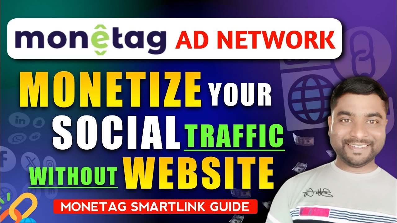 🤑Monetize Your Social Traffic Without a Website | 🚀How To Use Monetag Smartlink - SmartHindi