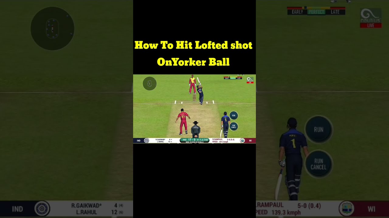 How To Hit Lofted Shot In Yorker Ball In Real Cricket 20 Ft. Ruturaj Gaikwad 