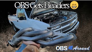 OBS Chevy Gets Stainless Steel JBA Shorty Headers!