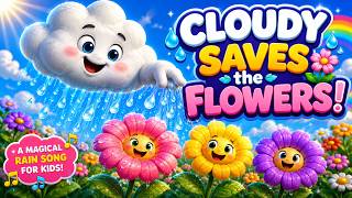 Cloudy Saves the Flowers! βοΈπΈ | A Magical Rain Song for Kids