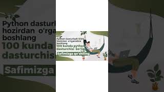 Python Dasturlash Tilini 100 Kunda Tekinga Organing
