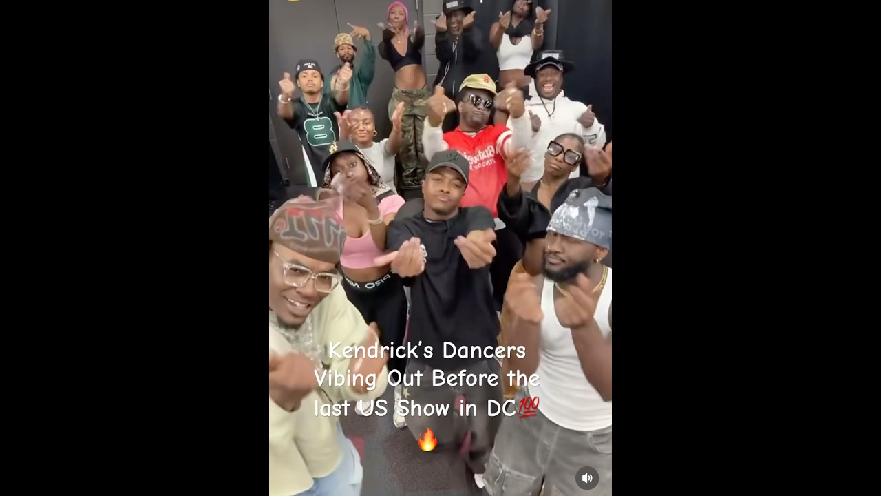 Kendrick’s Dancers Vibing Out Before the last US Show in DC💯🔥