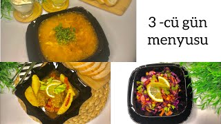 Ramazan İftar Menyusu 3-Cü Gün. Şahanə Şam Yeməyi̇ Və Faydali Tərəvəz Salati.