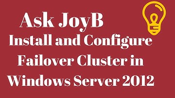 Install and Configure Failover Cluster in Windows Server 2012 R2